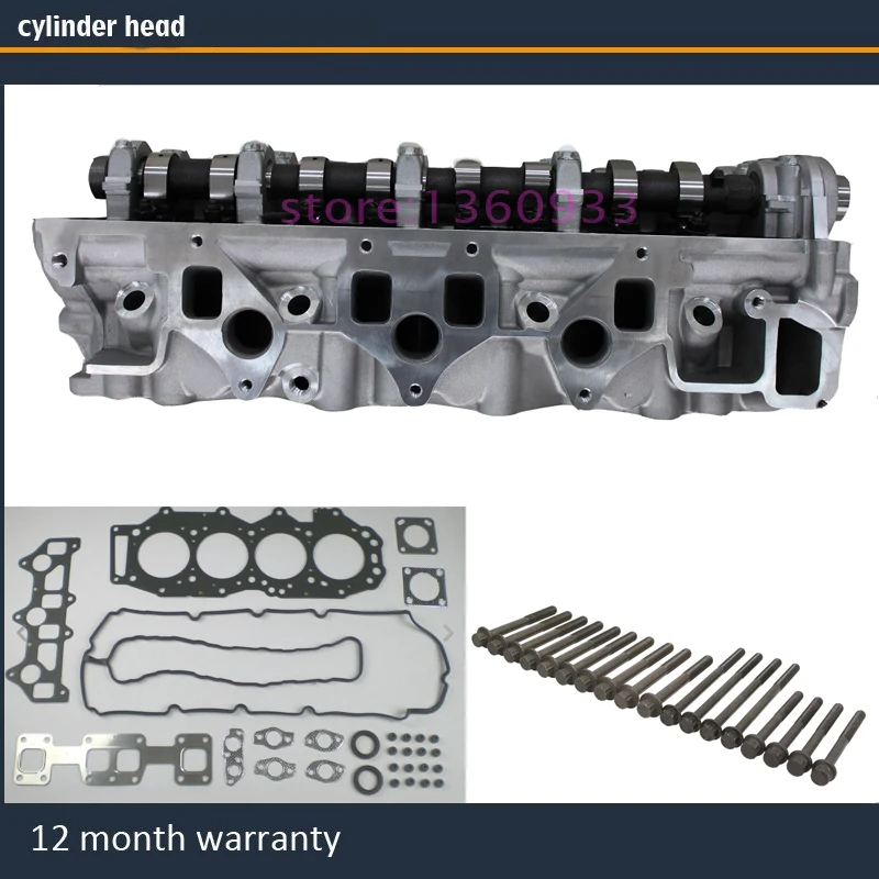 مجموعة رأس الأسطوانة الكاملة WE WL لسيارة Ford Ranger Everest Mazda التقاط BT50 2.5 TDI DOHC 16V 2006- مع مسمار حشية كامل