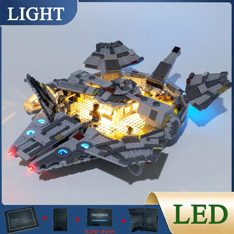 Kit de luz LED DIY para LEGO Star New Edition War Millennium, compatible con Falcon LJ99022 (solo luz LED, sin modelo de bloques)