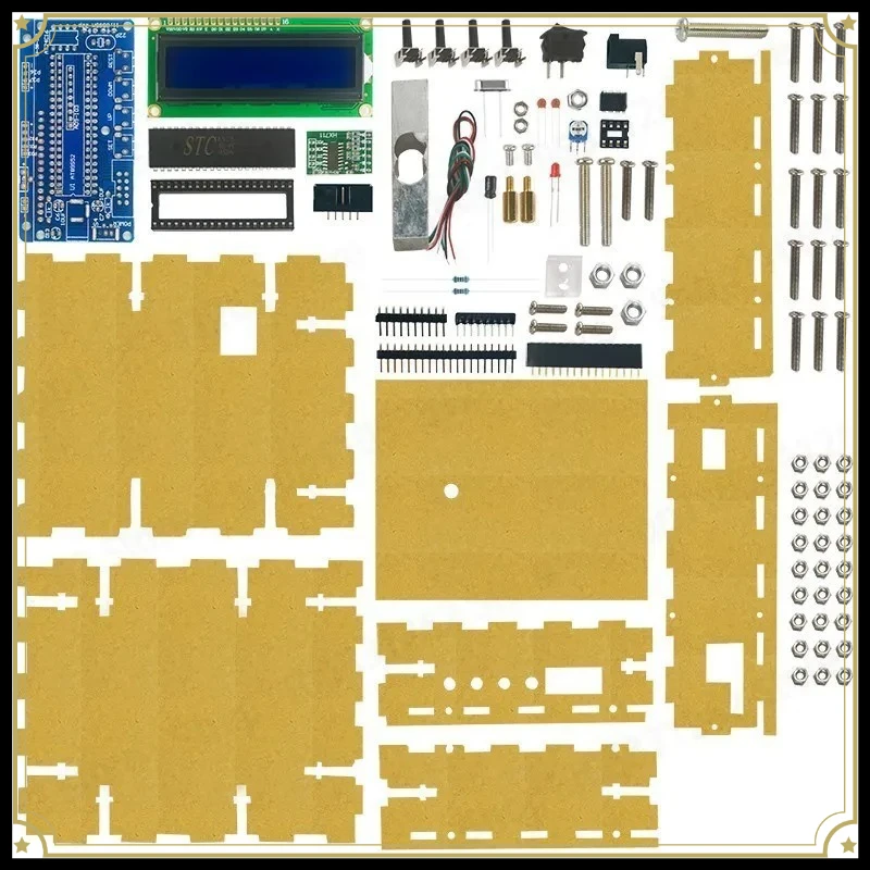 Electronic Scale DIY Kit with Bracket Weighing Sensor Circuit Experiment Spare Parts TJ-56-312