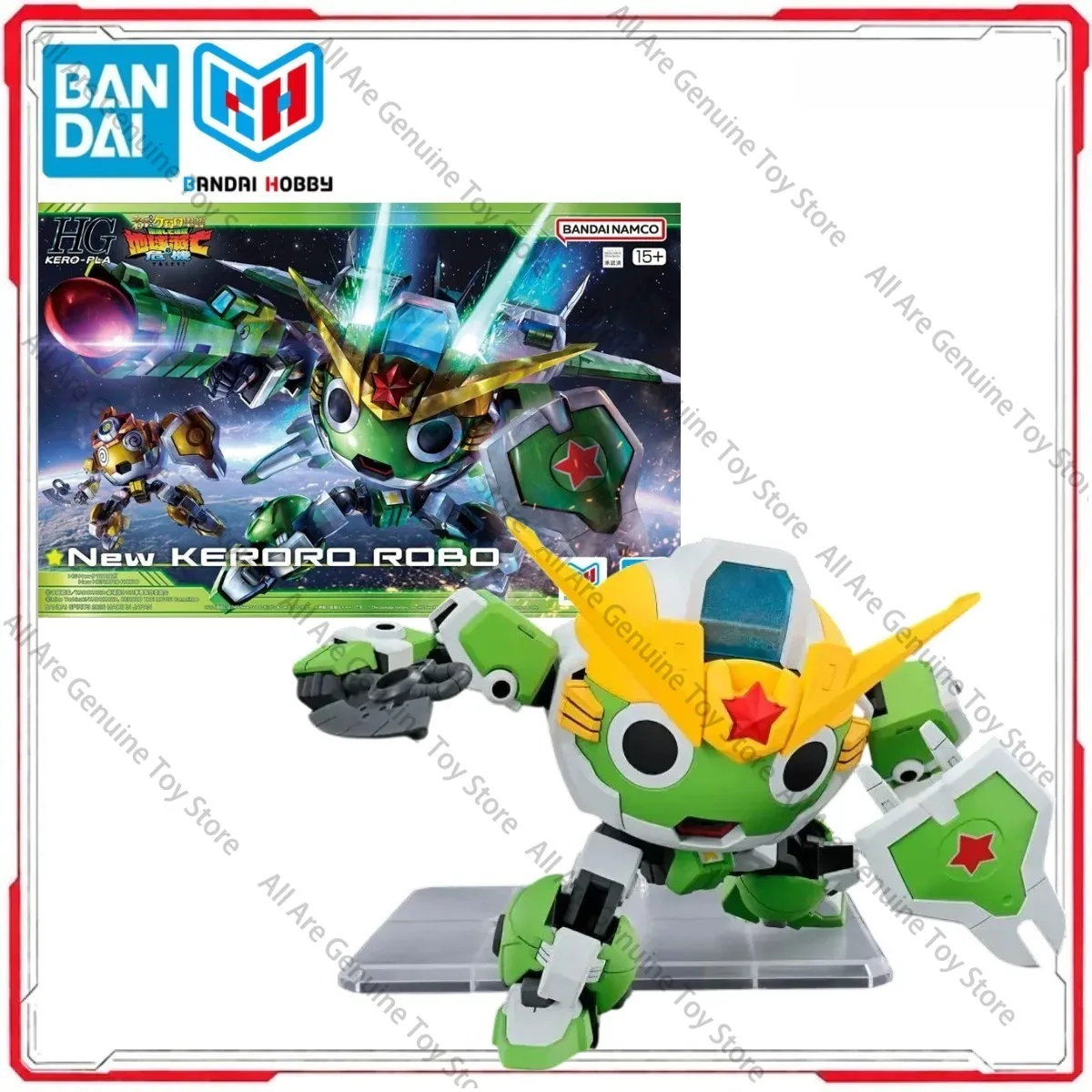 Genuine Bandai Original Keroro Gunsou Model Kit HG KERO-PLA New Keroro Robo Anime Figures Action Model Toys Gifts Boy girl