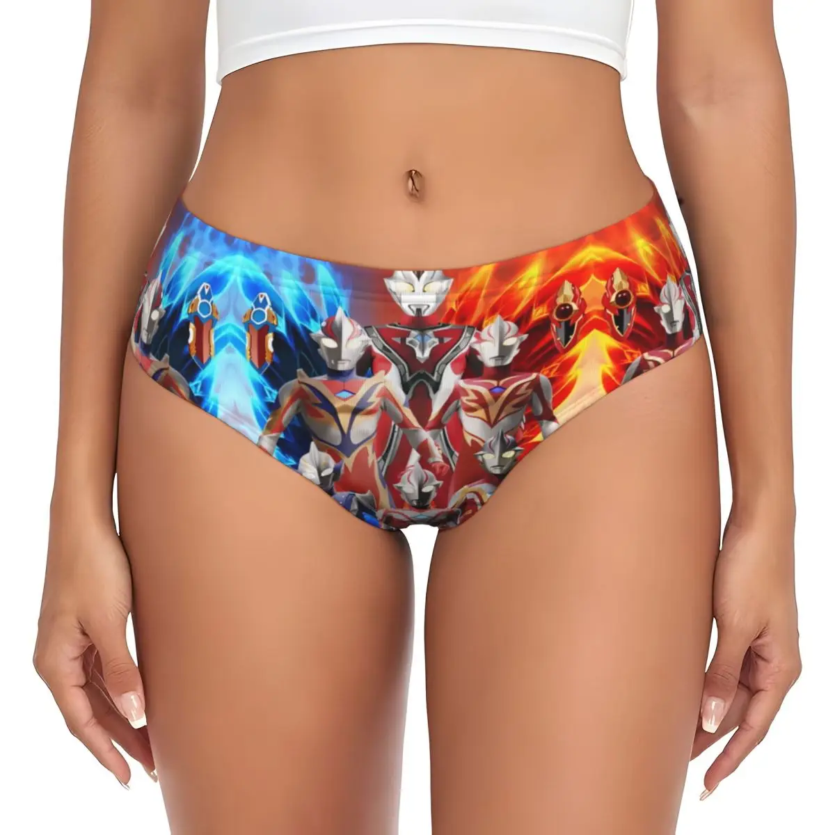 

Custom Cartoon U-Ultramanes Brief Panties Women Comfort Stretch Underwear