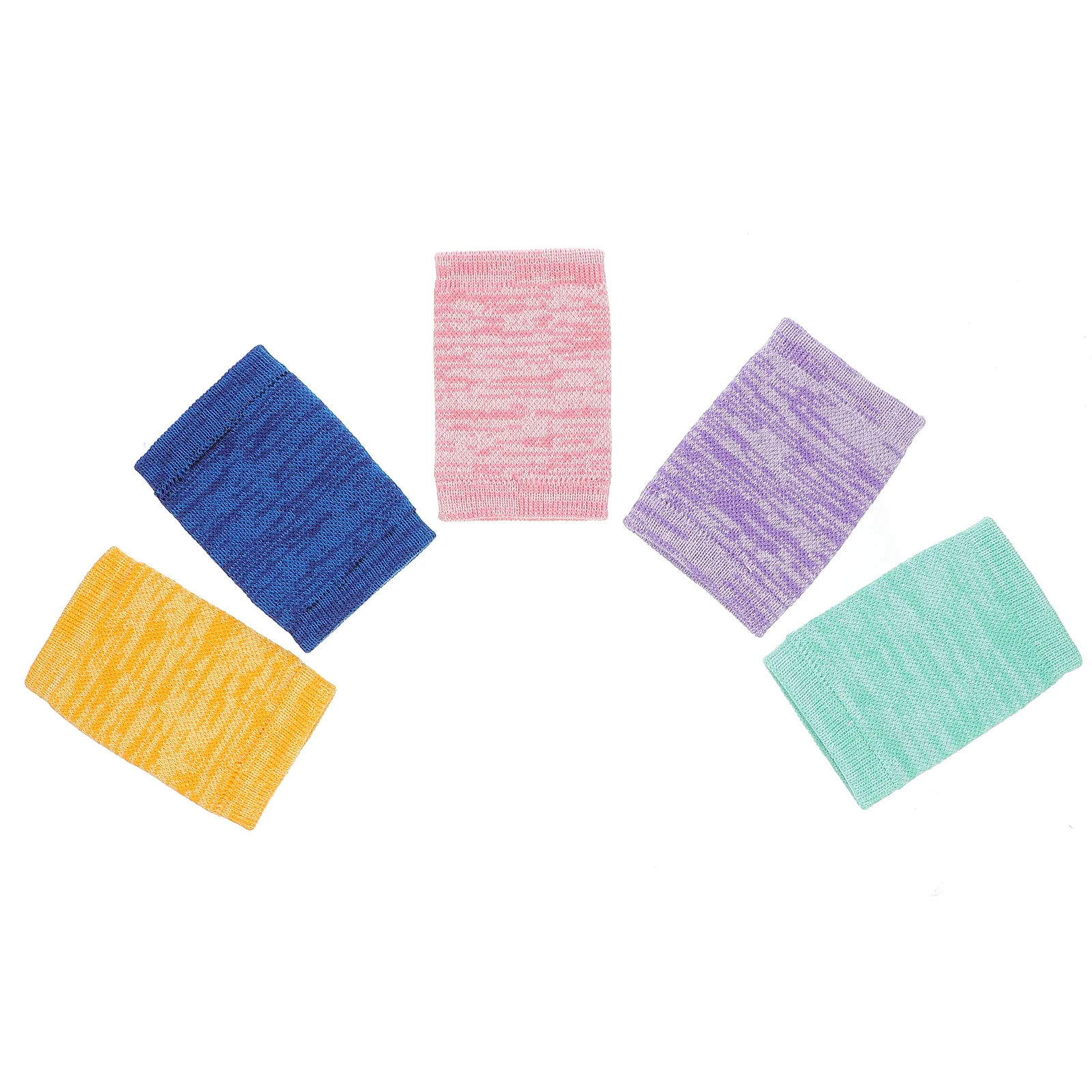 

NOLITOY 5pcs Compression Wrist Brace Support Sleeve for Carpal Tunnel Exercise Pain Relief Nylon Wristband