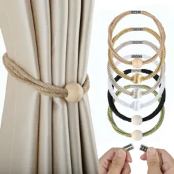 1/2PC Magnetic Curtain Tieback High Quality Home Textile Curtain Holder Decoration For Thick or Sheer Curtain