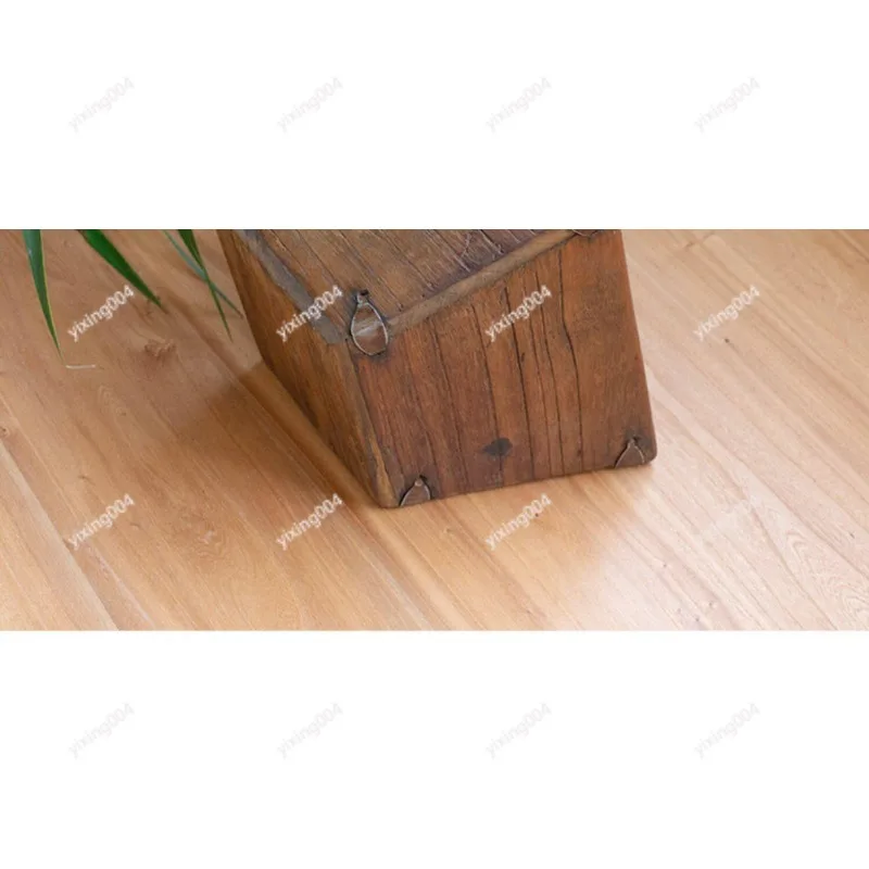Vintage Solid Wood Grain Bucket Decor, Creative Wealth Figurine for Living Room Shop Opening Gift