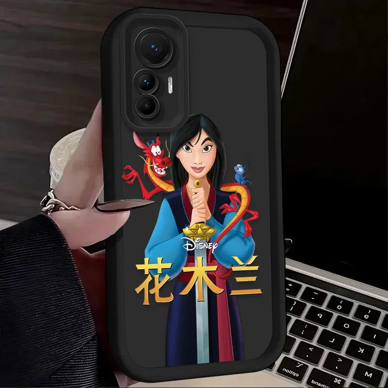 Casing Mulan kartun Disney untuk Xiaomi, 14T 13T 12T 11T 13 12 11 Lite 5G NE POCO X6 X5 F6 F5 F3 X4 GT X3 NFC M5S C65 M6 Pro Funda