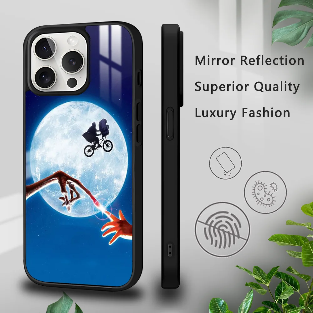 E.T. The Extra Terrestrial Movie Phone Case For iPhone 16 15 14 13 12 11 Pro Xs Max Mini Plus Celulares Hard Funda