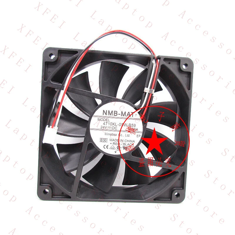 

D 1PC FOR NMB-MAT 4710KL-05W-B59 Cooling Fan 12CM 24V 0.38A inverter New