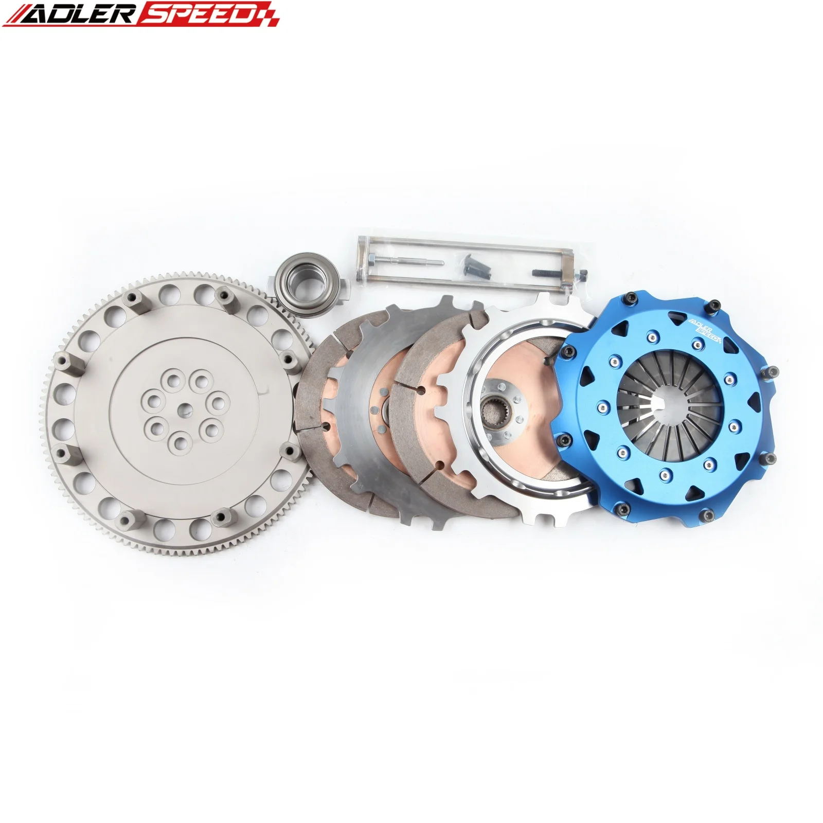 

Комплект сдвоенного сцепления ADLERSPEED 8.5" (215 мм) для Mitsubishi Lancer Evo 4 5 6 7 8 9 4G63