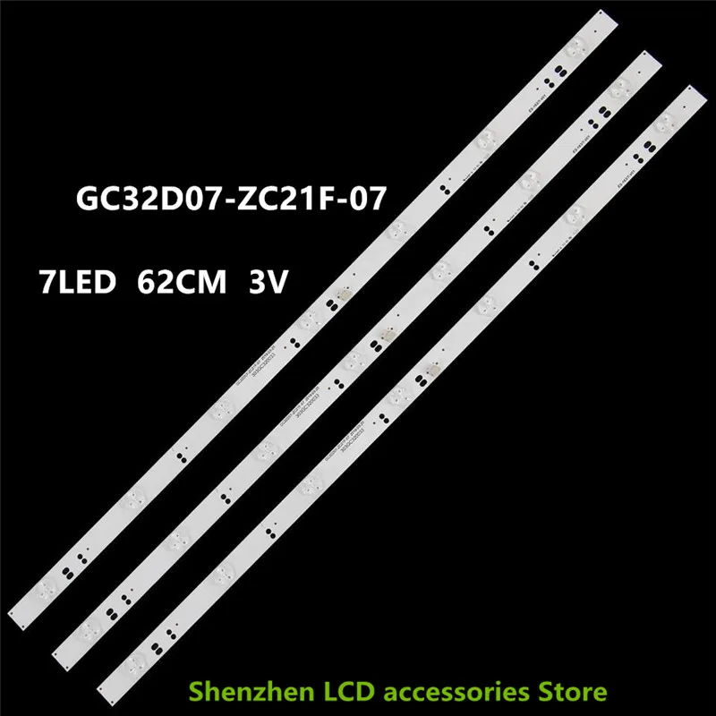 

FOR LED-32B900V 32PFF3058T3 Light bar GC32D07-ZC21F-07 7LED 62CM 3V 100%NEW LED backlight strip