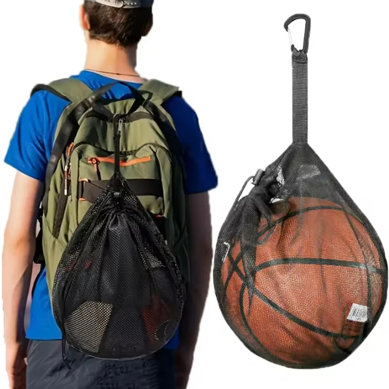 

Портативный баскетбольный рюкзак на шнурке, сетчатая сумка для футбола, волейбола, футбольного мяча, сумки для хранения спорта на открытом воздухе, тренажерный зал, хранение игрушек