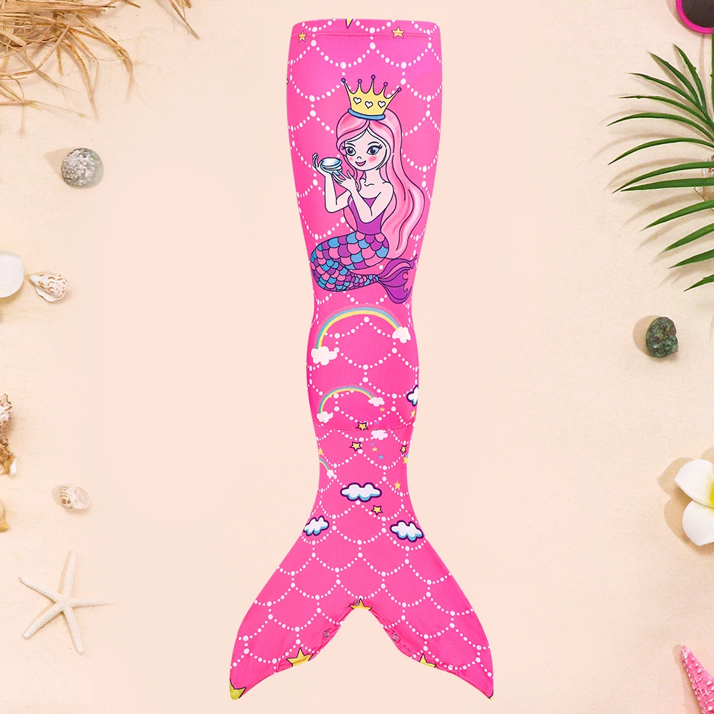 3PCS Meerjungfrau Schwänze Bademode Set für Schwimmen Mädchen Prinzessin Badeanzug Sets Kinder Meerjungfrau Badeanzug Schwimm Kostüm – Detail 4