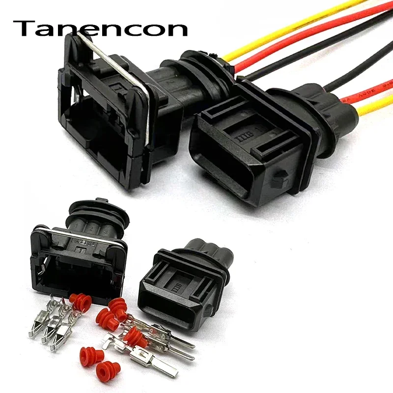 1 Set 3 Pin 1- 962581 -1 Connettore impermeabile per iniettore di carburante Spina per cablaggio sensore timer di alimentazione per auto per Changan 282191 -1 282729 -1