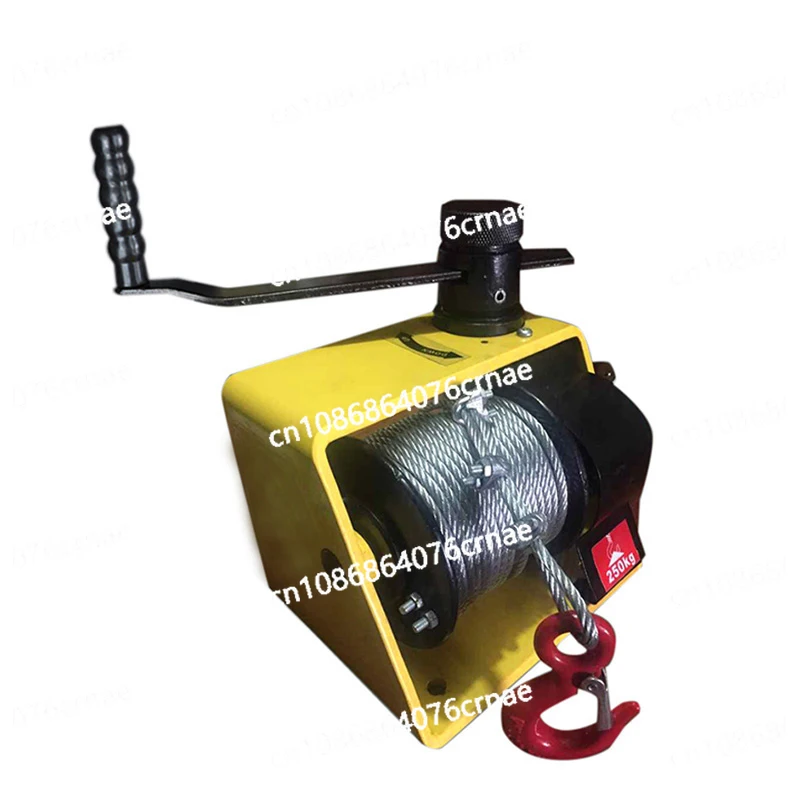 250kg 500kg 1000kg Hand Winch Two-way Self-locking Small Portable Winch Automatic Braking Manual Winch Tractor