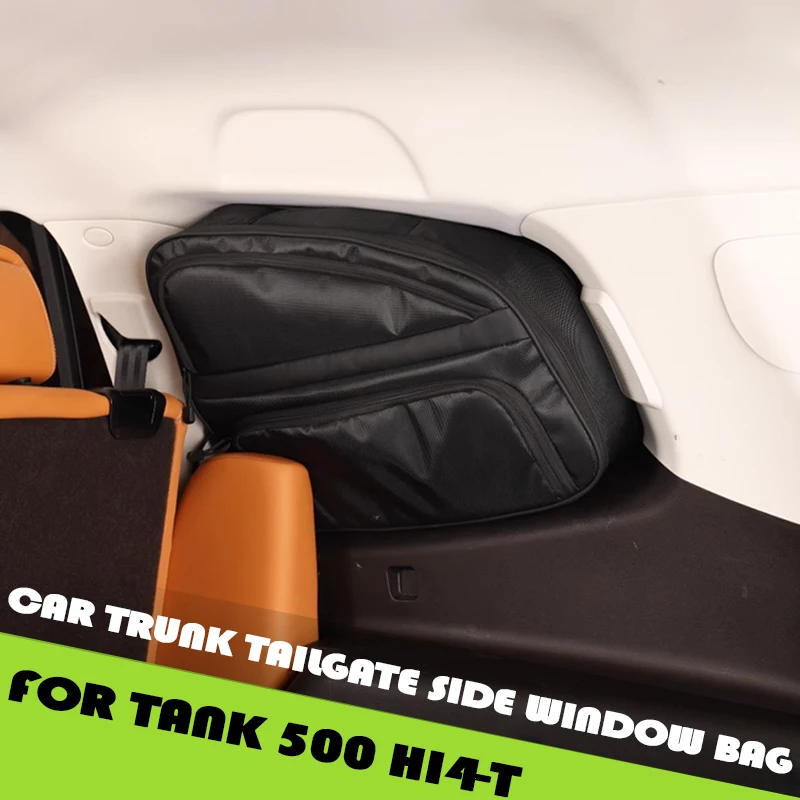 

Car Trunk Tailgate Side Window Bag Fit for Tank 500 Hi4-T Modified Auto Tailgate Side Window Expansion Storage Bag Upgrade Parts