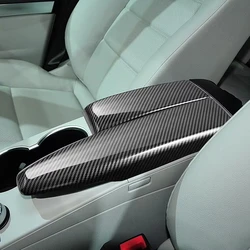 Reposabrazos central para coche, cubierta de Panel de fibra de carbono ABS para Benz C W204 E W212 E Class W212 2010-2013 GLK X2
