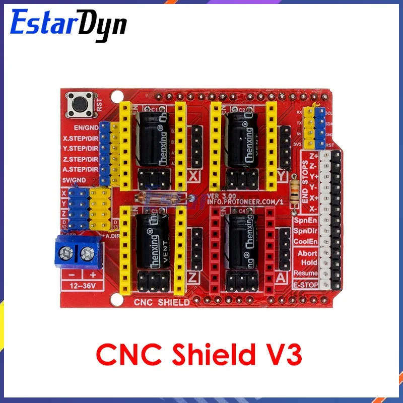 Estardyn CNC Shield V3/CNC Shield V4 Engraving Machine / 3D Printer / A4988 Driver Expansion Board for arduino Diy Kit