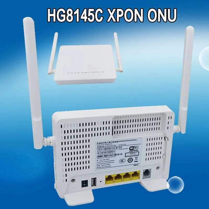 GPON ONU HG8145C For ONT Termianl With 4FE+Voice+Wifi English Software