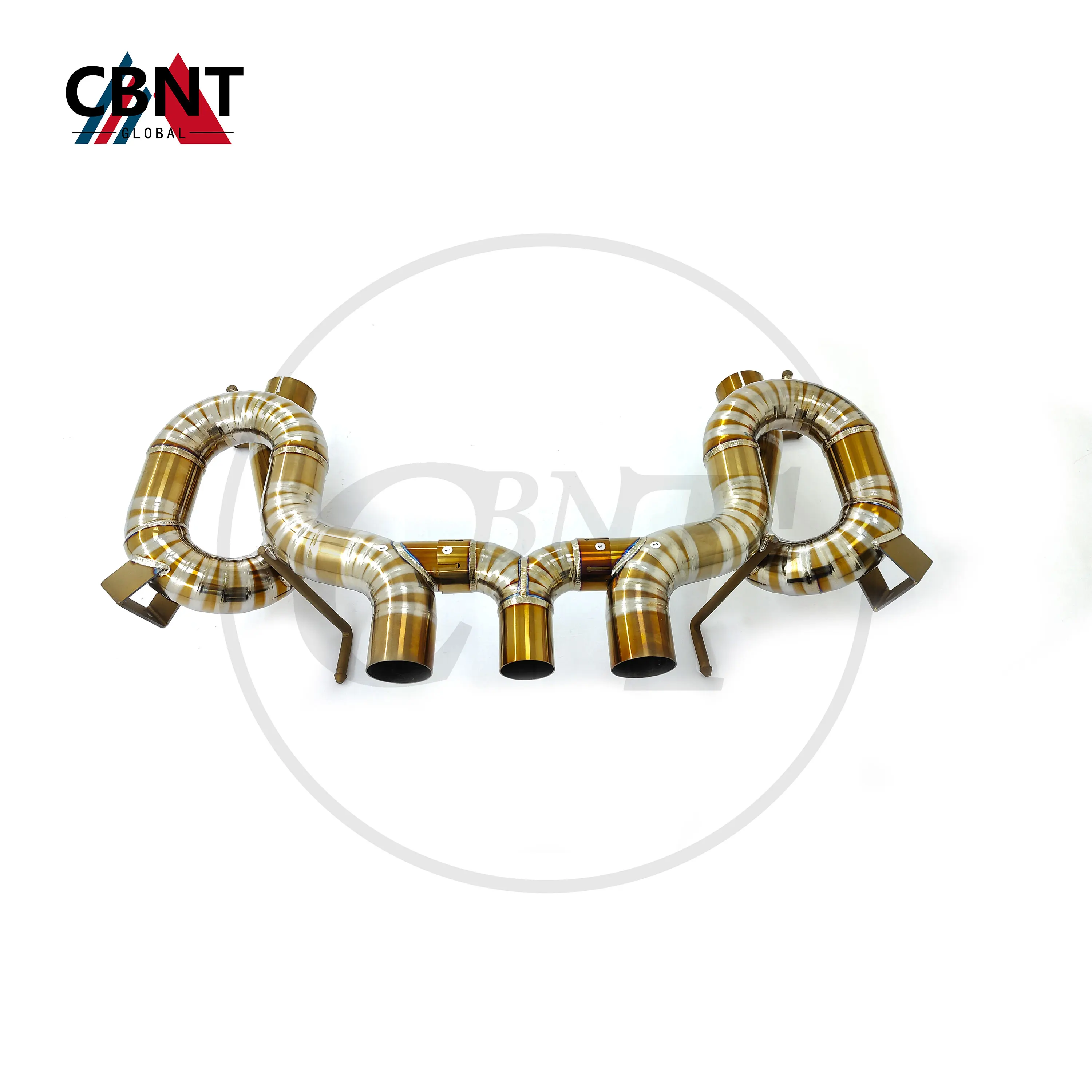 

CBNT Titanium Muffler Exhaust System for Ferrari 458 Italia Speciale Spider 4.5L Straight Pipe Axleback Exhaust without Valve