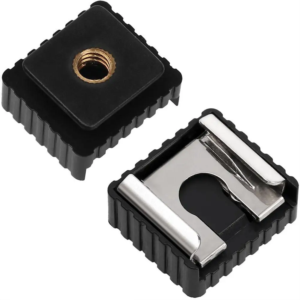 

4PCS Lamp Adapter Flash Light Hot Shoe Socket Clamp Universal Holder Durable Rustproof Portable Photography Stabilizer Outdoor