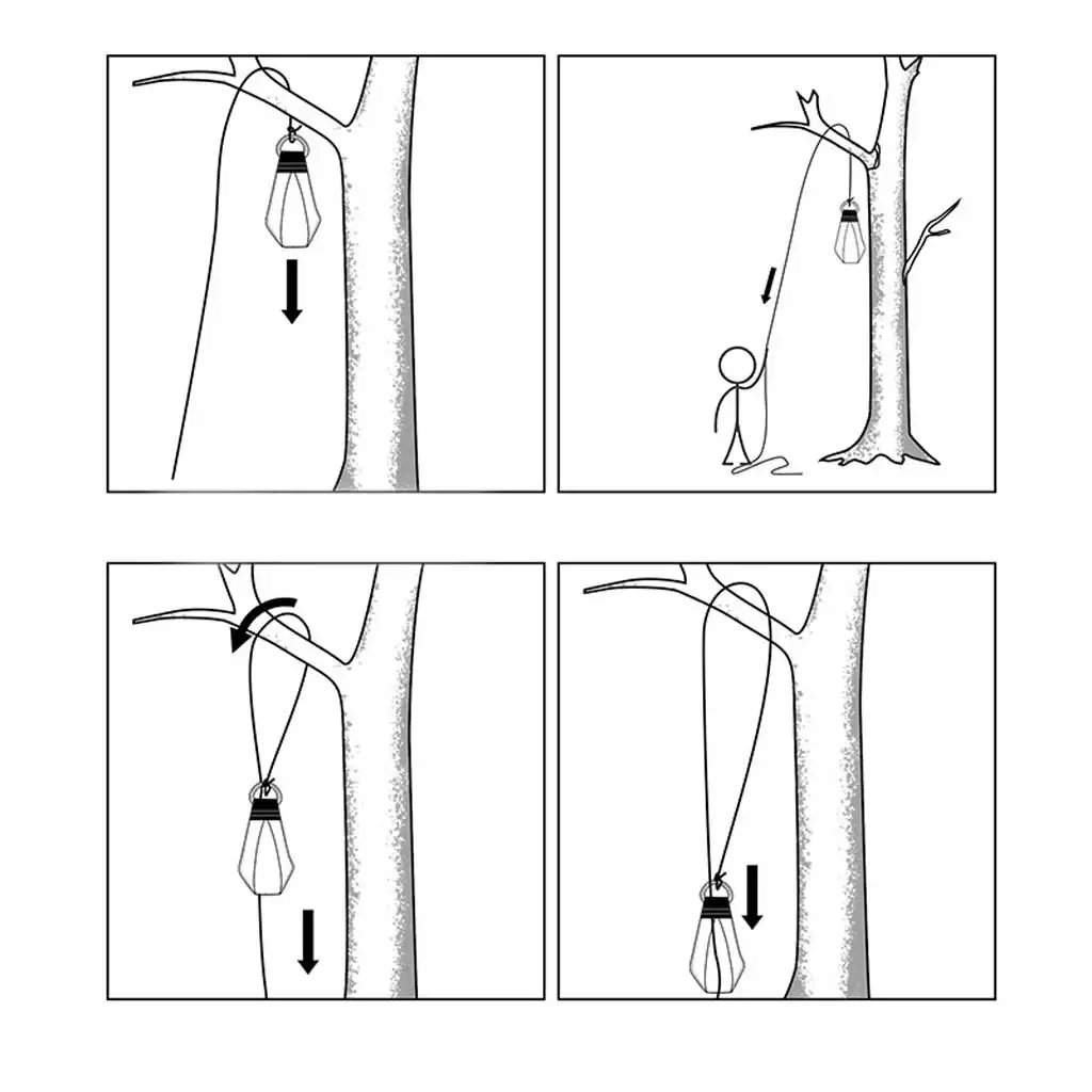 210G PVC Tree Climbing Throw Line Bag Throw  Weight Pouch for Arborists Caving Rock Climbing Rope Deployment Bag