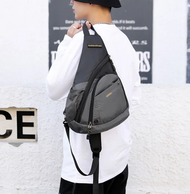 Fashion Nylon Sling Backpack Rucksack for Men Shoulder Cross body Chest Bag Military Travel Male Messenger Daypack Knapsack