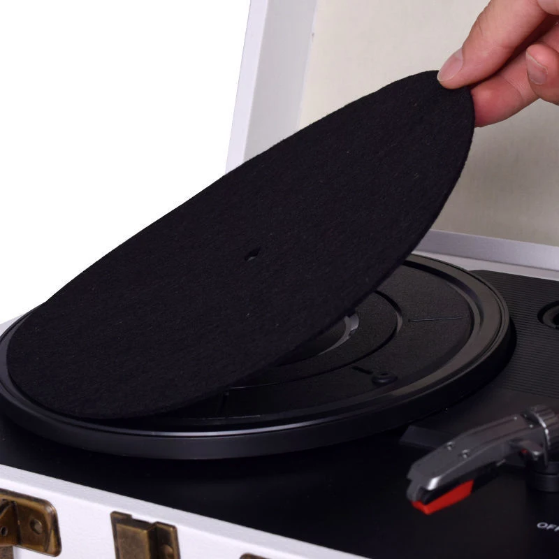 Felt Turntable Vinyl Record Pad LP Anti-slip Protection Mat 3mm Thick For LP Vinyl Record Players Accessories