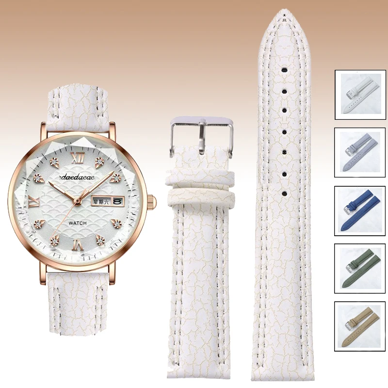 CRACK Correa de reloj vintage de cuero, una correa de calidad asegurada que se adapta a las preferencias estéticas de los jóvenes 18 mm 20 mm 22 mm