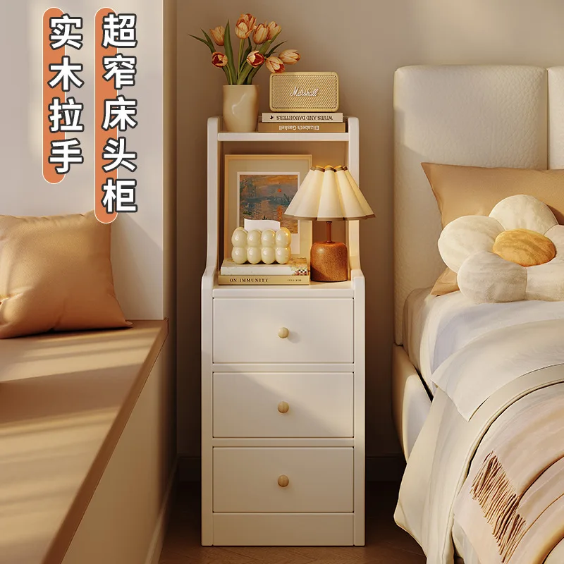

Bedside table Small simple 20 cm narrow cabinet Bedside storage small cabinet Bedroom bedside rack