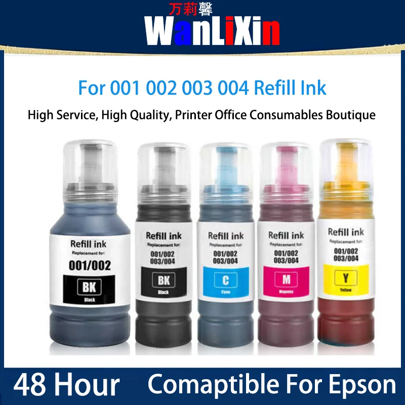 

1 set 001 002 003 004 Refill Ink Compatible For Epson L3118 L3119 L1258 L3153 L3158 L3218 L4168 L3251 3258L3256 4266