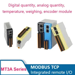 AMSAMOTION MODBUS TCP Integrated remote I/O module Digital, analog, temperature, weighing, encoder module MT3A series