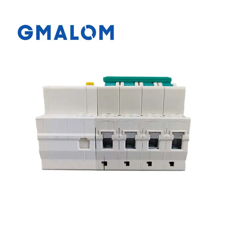 Residual current circuit breaker Main switch with surge protector 1P 2P 3P3P+N 4P AC400V RCBO MCB with Lightning protection SPD