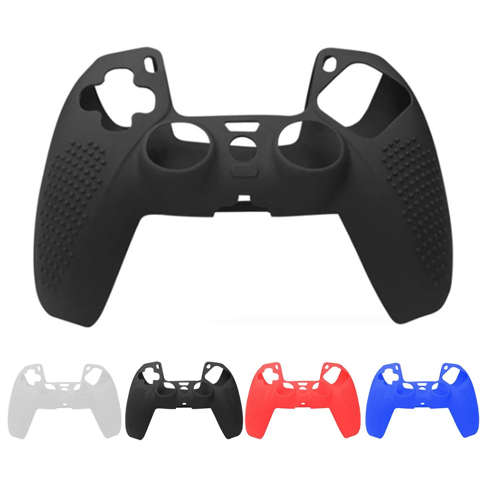 Silicone Skin Cover for PS5 Controller Soft Shell Edge Protective Case for Playstation 5 Gaming Controller Dustproof Accessories