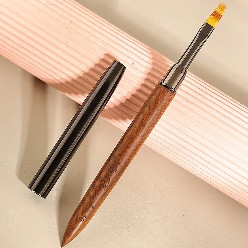 Nail Art Brush Wood Handle Nail Liner Brush Stripe Pattern Painting Acrylic UV Gel Extension Drawing Carving Pen Manicure Brush