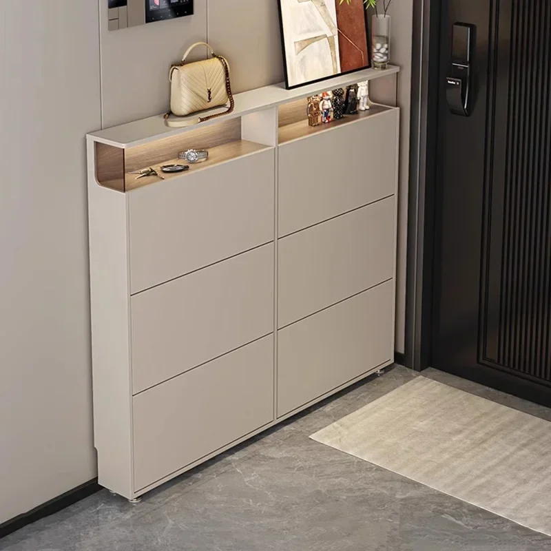 Vertical Portable Shoe Rack Space Saving Modern Shoe Cabinet Living Room Storage Zapatera Organizador Entrance Hall Furniture
