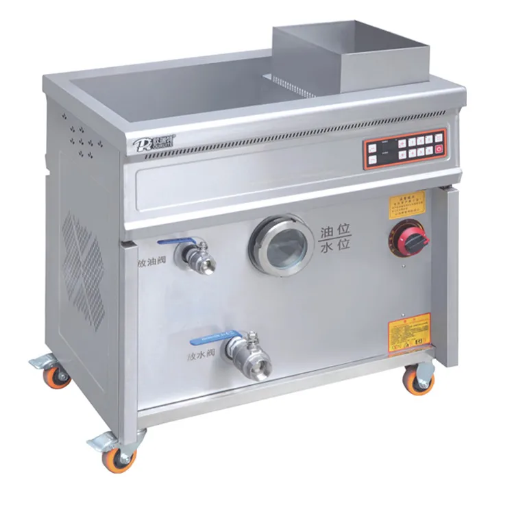 Oil Water Separation Free Standing Gas Fryer Pan Deep Fryer, Gas Deep Fryer