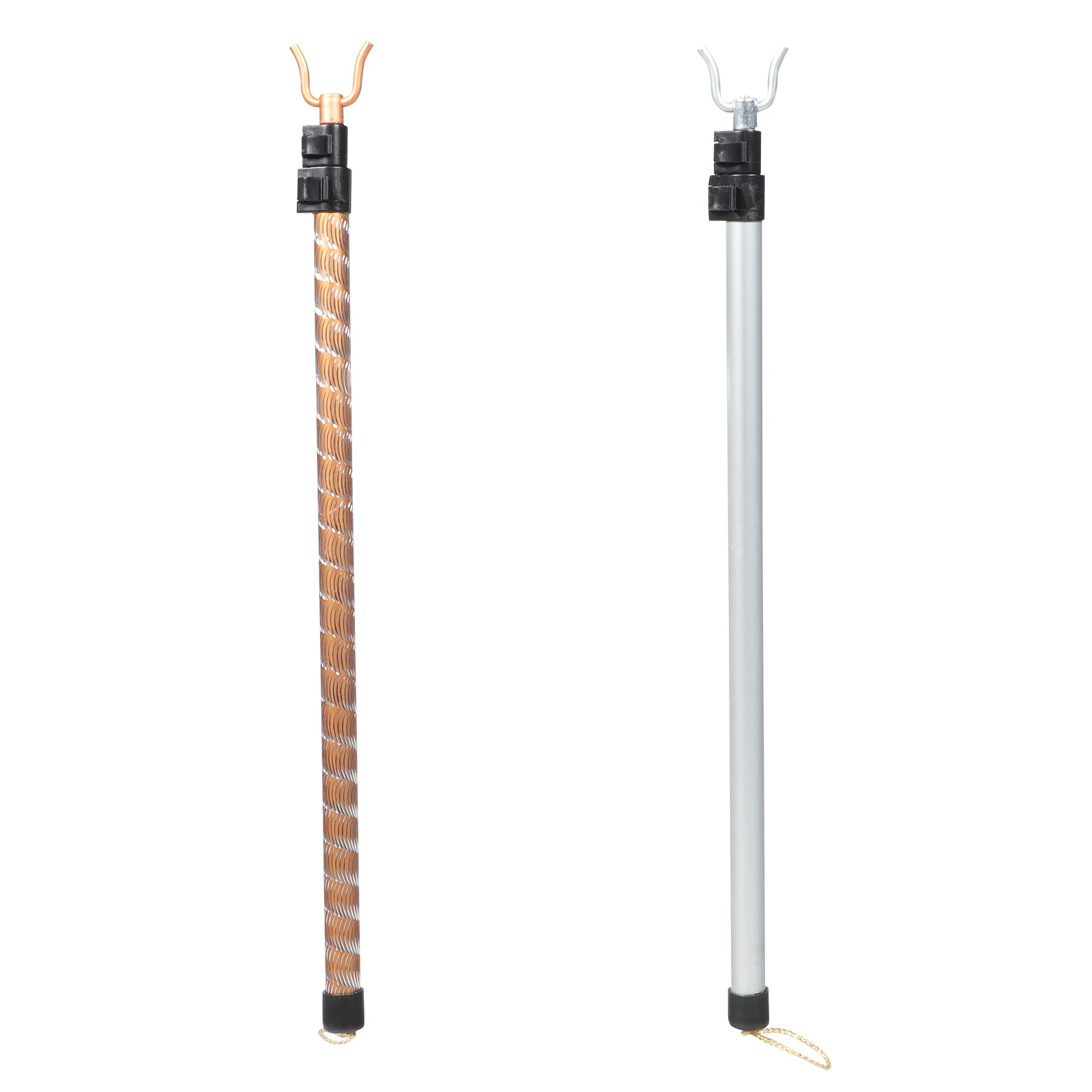 

2Pcs Aluminum Alloy Telescopic Clothes Pole Retractable Clothes Reaching Rod Laundry Wardrobe Drying Tool Toilet Paper Holder