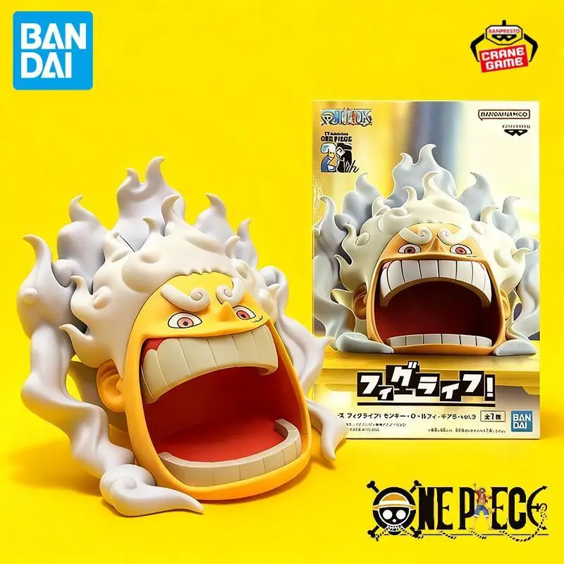 

Bandai оригинал в наличии Banpresto One Piece Figlife Nika Gear 5, перевернутые фигурки Луффи, аниме-куклы, детские игрушки, коробка для хранения