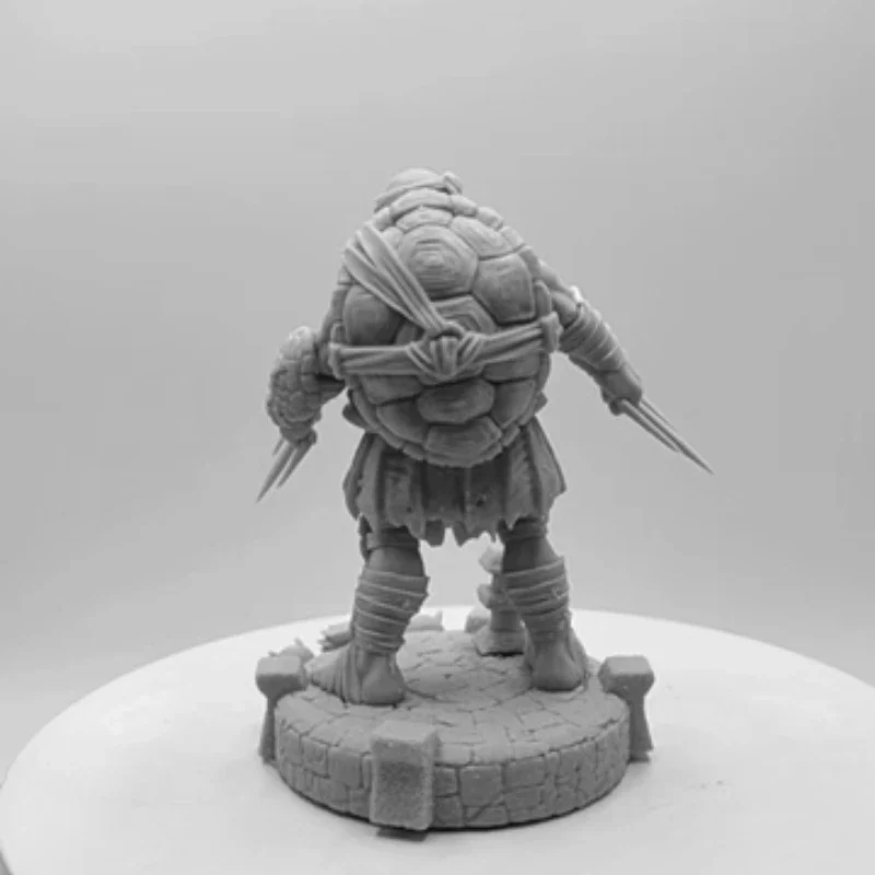 Anime Figure Warrior 1/24 Scale 88mm Resin Figure Model Kit Sea Turtle Hero Miniatures Mini Unassembled and Unpainted