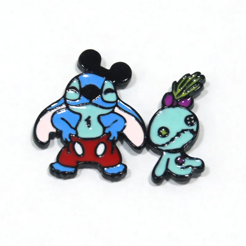 Disney-pendientes de Lilo & Stitch para niños, accesorios de joyería de dibujos animados, simples, regalos