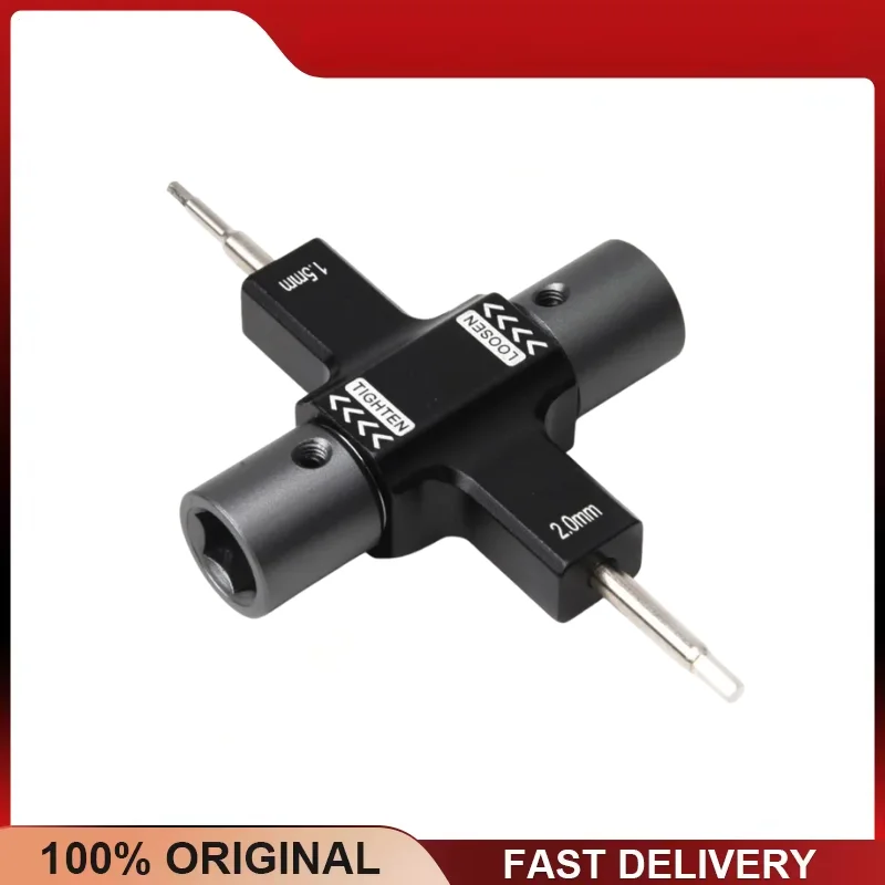 M5 Ratchet Prop Wrench 8mm Socket 1.5/2.0mm Hex Aluminum Tool for FPV Racing Drone Motor Nut Quick Release