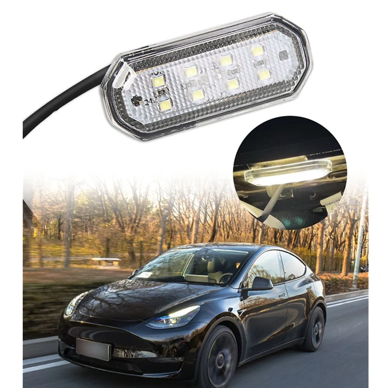 2 Stück LED Fuß-Brunnen Lichter Teile Zubehör für Tesla Modell y 2012-2016 Zubehör Sitz unter Beleuchtung LEDs Stehfuß lampe