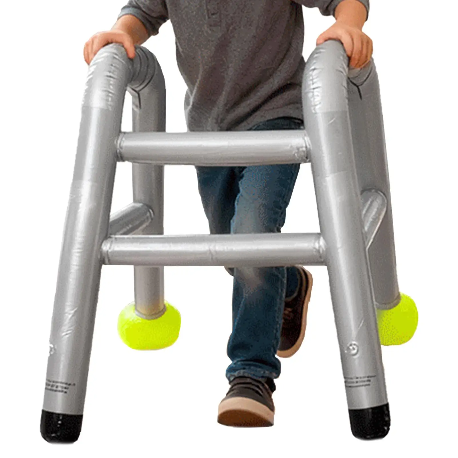 دعائم مشاية لكبار السن قابلة للنفخ، ديكورات حفلات مضحكة محمولة جواً لعيد الميلاد التقاعد، لعبة الكمامة كرنفال الهالوين