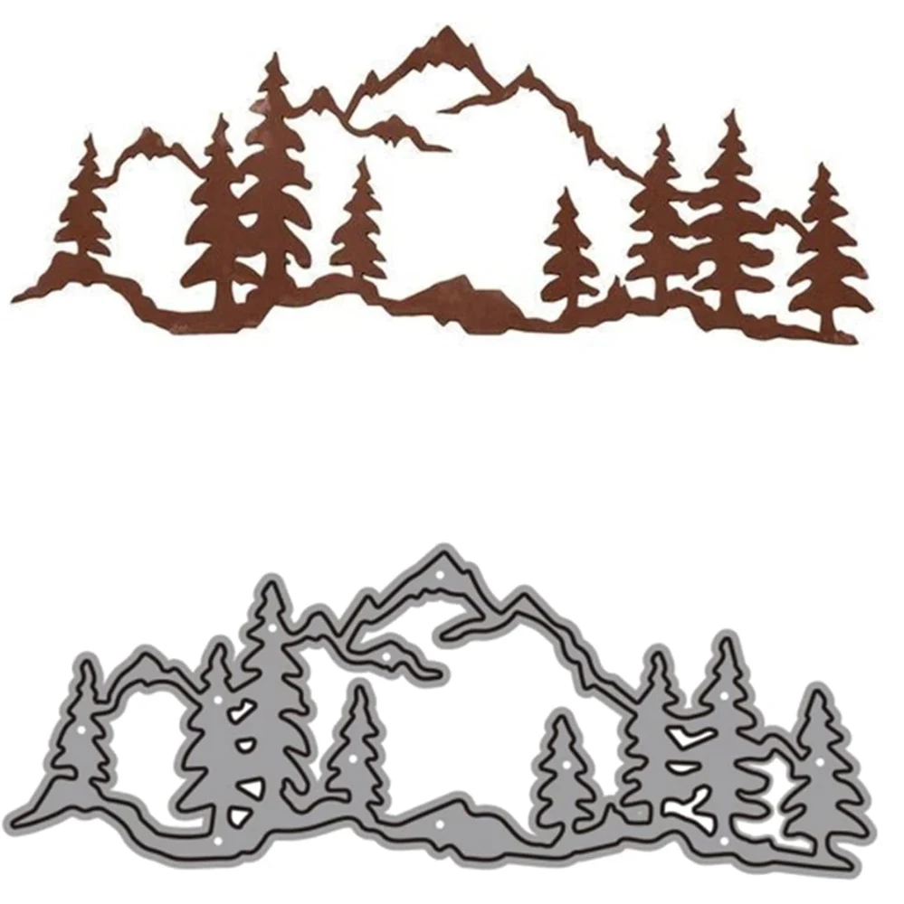 New cutting dies 2024 new arrivals Christmas Forest Dies Metal Cut Dies for DiY scrapbooking perforadora para papel Handicrafts