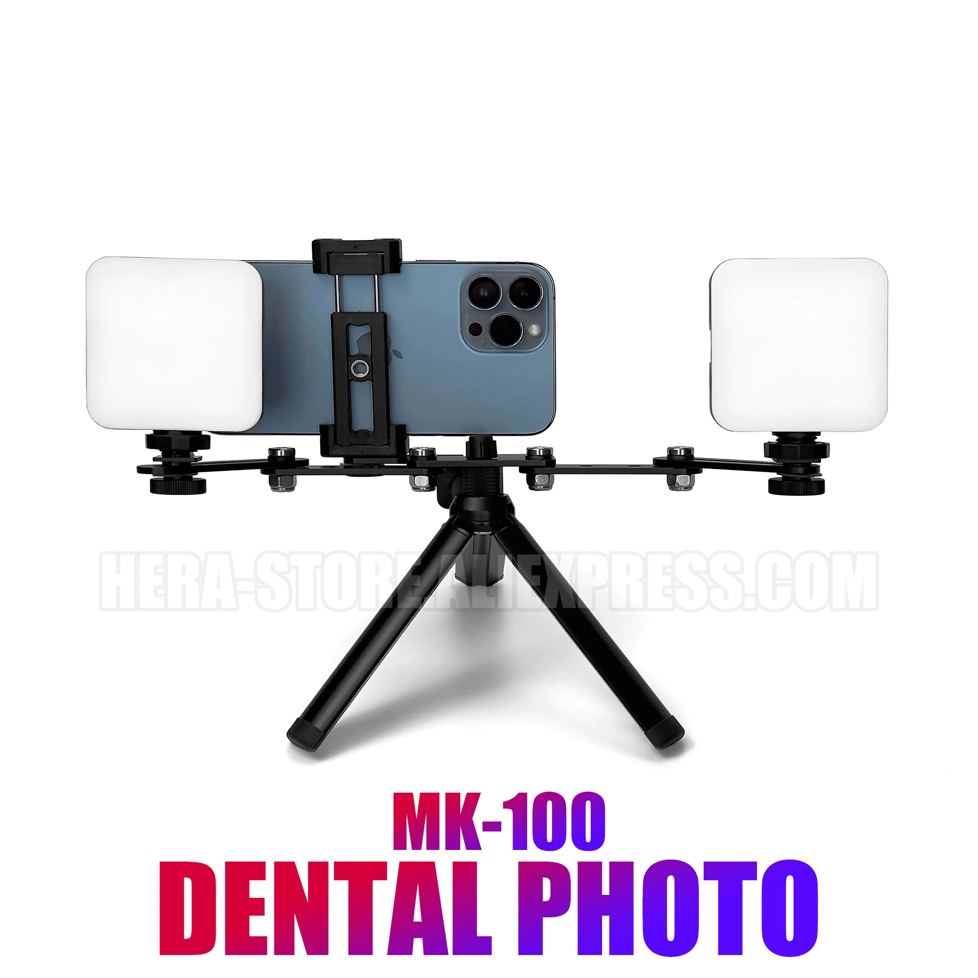 

MK-100. Oral Dental Photo. Intraoral Photography Light For Dentists. Denture And Teeth Photos. Phone Photography Light