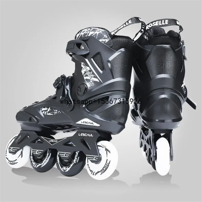 Adult  Professional Slalom  Inline Skates with 4 Wheels CNC Frame and Durable Impact Resistant Shoe Shells for Men and Women