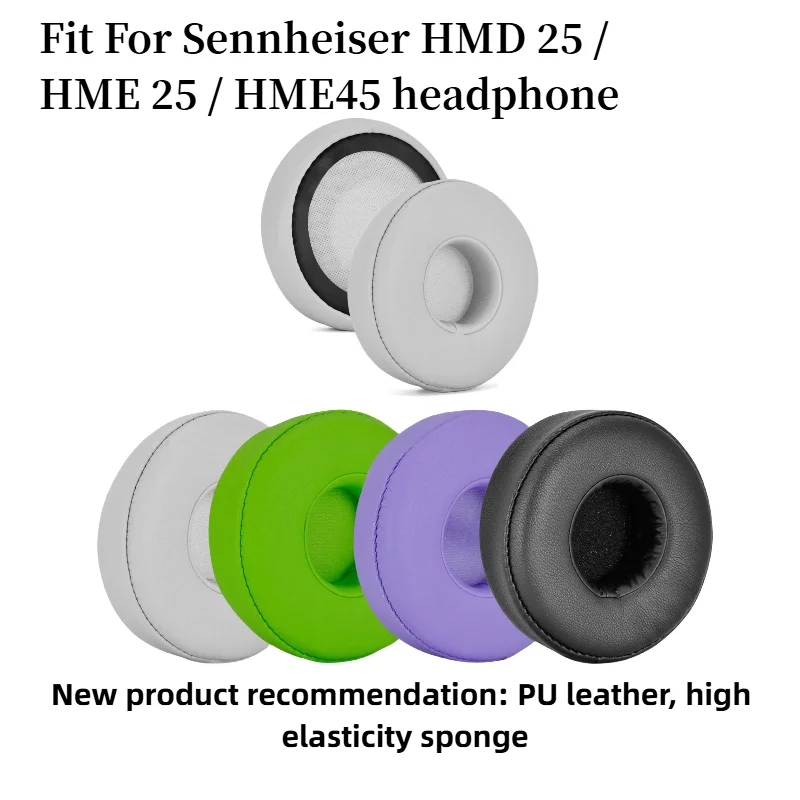 

For Sennheiser HMD 25 / HME 25 / HME45 Headset Replacement Silicone ice gel groove Earmuff Earpads