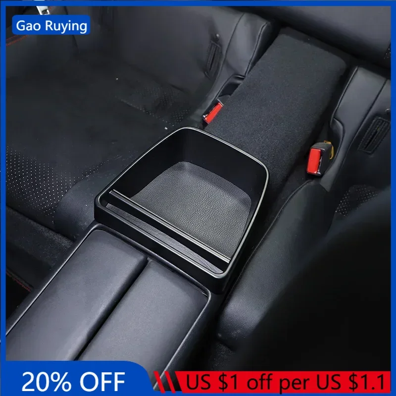 

Gao Ruying For Toyota 86 Subaru BRZ 2022-2025 ABS Black Car Armrest Box Rear Storage Box Storage Tray Interior Car Accessories