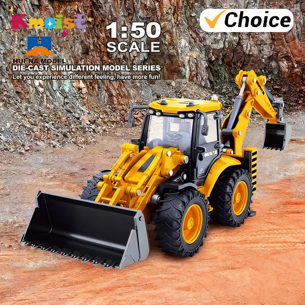 

Huina 1/50 миниатюры металлических автомобилей-погрузчиков-погрузчиков-экскаваторов, модель гусеничного автомобиля, игрушки для мальчиков, подарки, литье под давлением, игрушечный транспорт