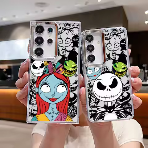 The Nightmare Before Christmas For Samsung S25 EDGE S24 S23 S22 S21 S20 S10 FE Note 20 Ultra Plus Transparent Soft Phone Case