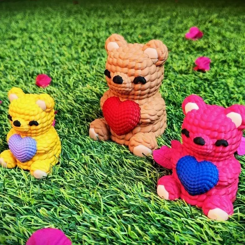 قالب شمعة معطرة وديكورات قالب سيليكون على شكل دب جميل لتزيين الجبس والشمع المعطر يدويًا